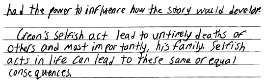 Answer for Score Point 3